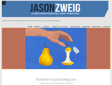 Tablet Screenshot of jasonzweig.com